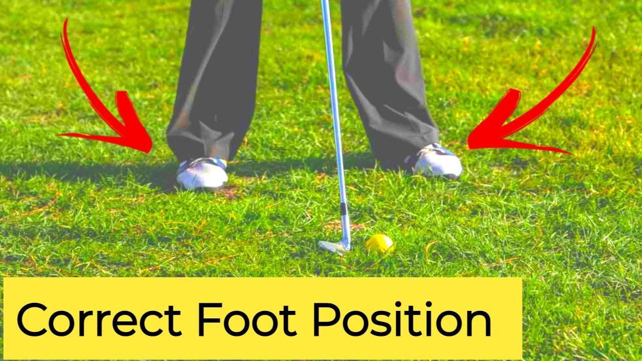 Correct foot position in your golf swing
