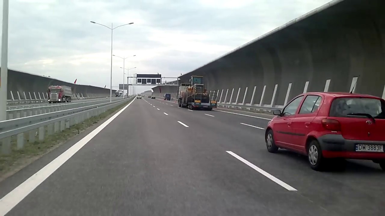 Samochodem po Wrocławiu - AOW A8 - Długołęka - Magnice (27 km) HD cz. 17
