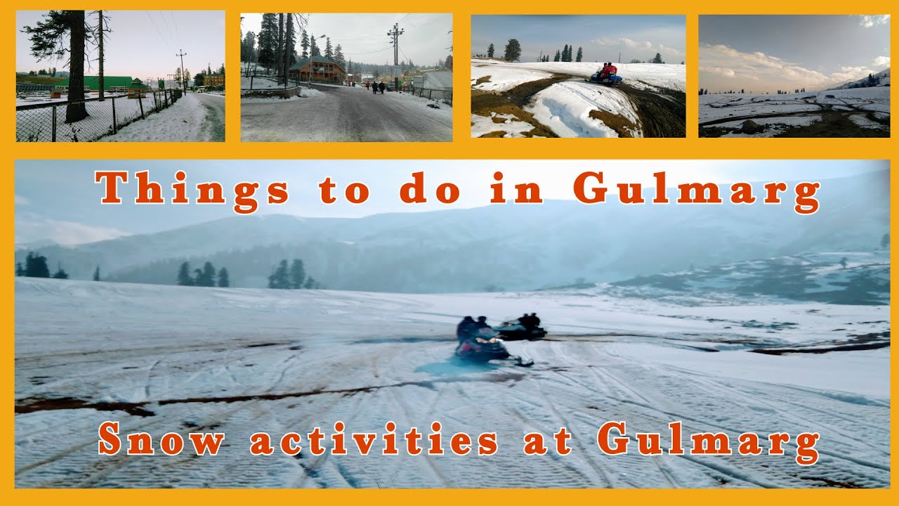 Snow activities at Gulmarg, Kashmir| Snow scooter ride at Gulmarg | Things to do in Gulmarg