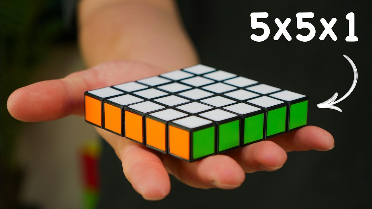 I 3D Printed 5x5x1 Impossible Flat Rubik's Cube
