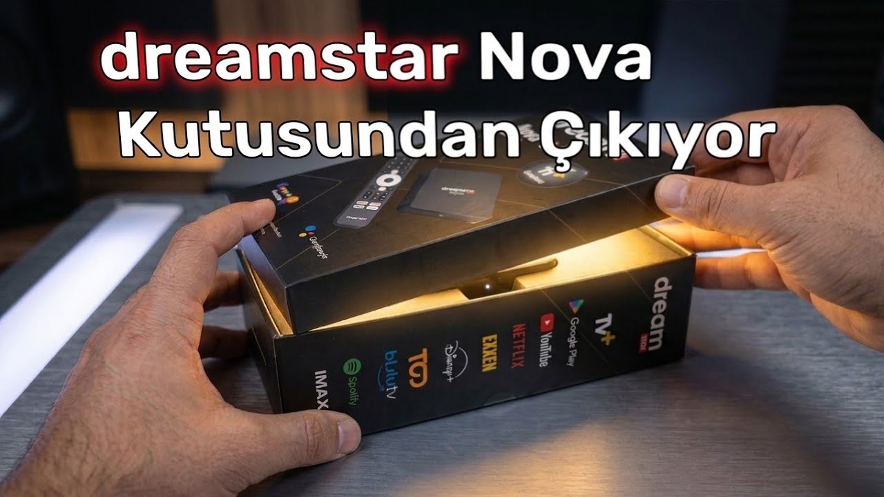DREAMSTAR NOVA ANDROID TV BOX  Sprange Çift Modlu Şarjlı Mouse Dualshock Gamepad Kutu Açılışı Gözlem