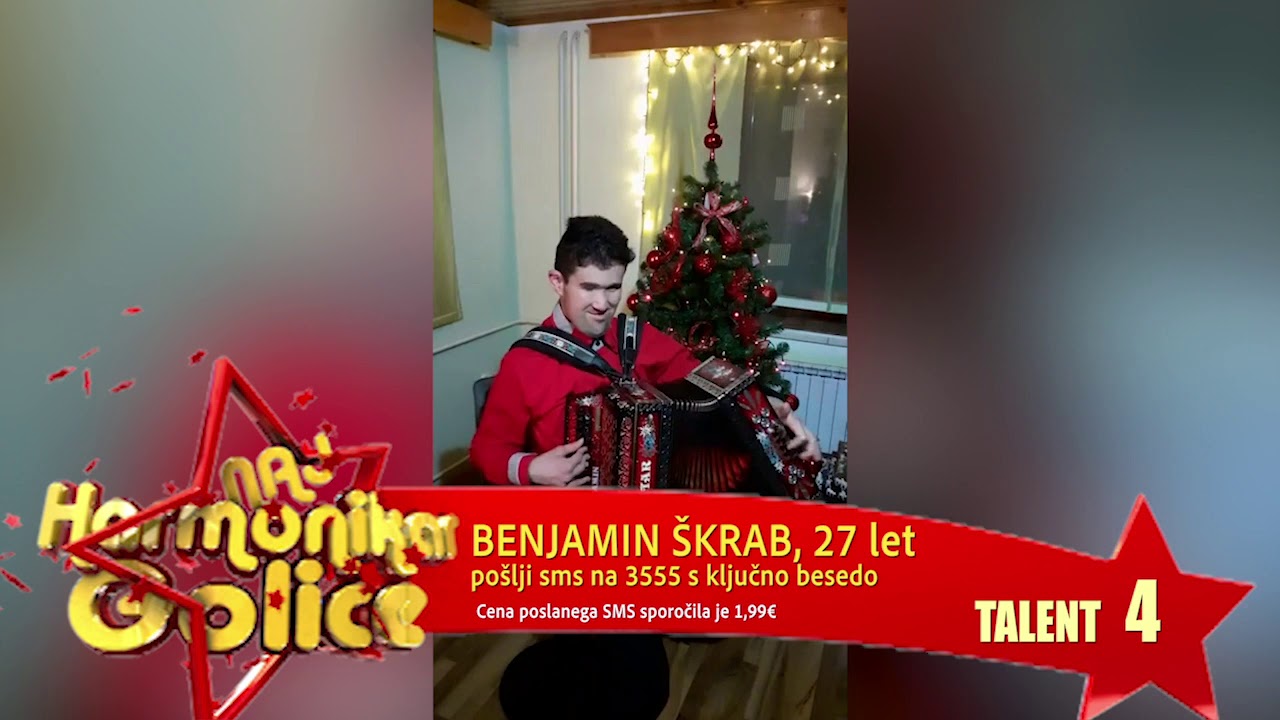 KANDIDAT ZA NAJ HARMONIKARJA GOLICE (Polfinale) - Benjamin Škrab (TALENT4)