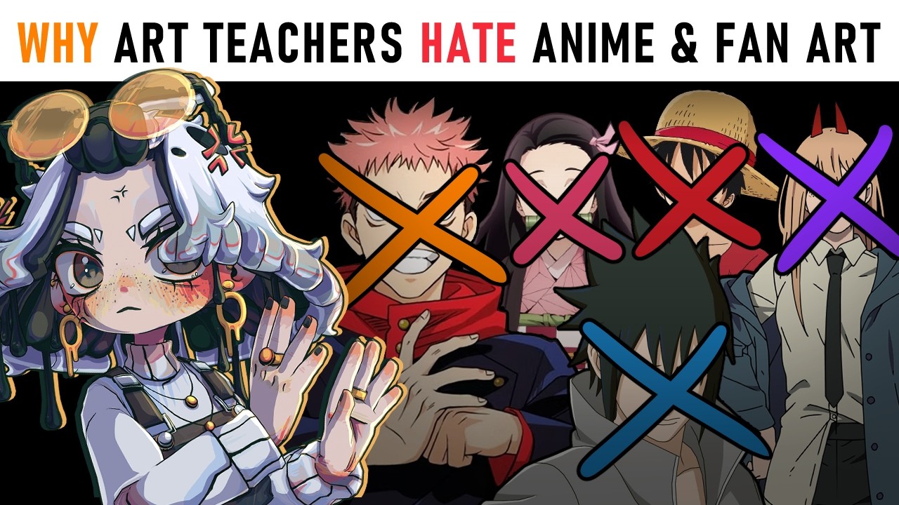 Почему учителя рисования НЕНАВИДЯТ аниме и фан-арт?
