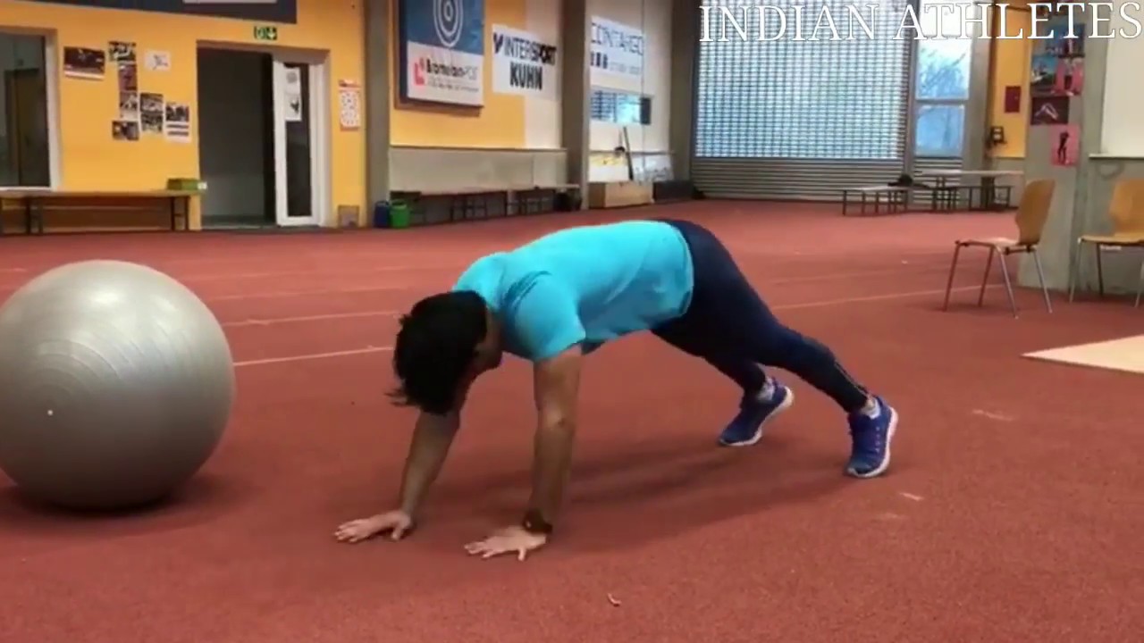 Javelin throw  Training - Neeraj Chopra's core Exercise & Strengthening workouts in Germany