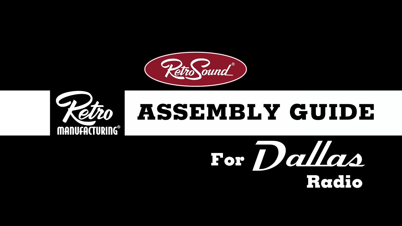 How to Assemble the RetroSound® Dallas Radio
