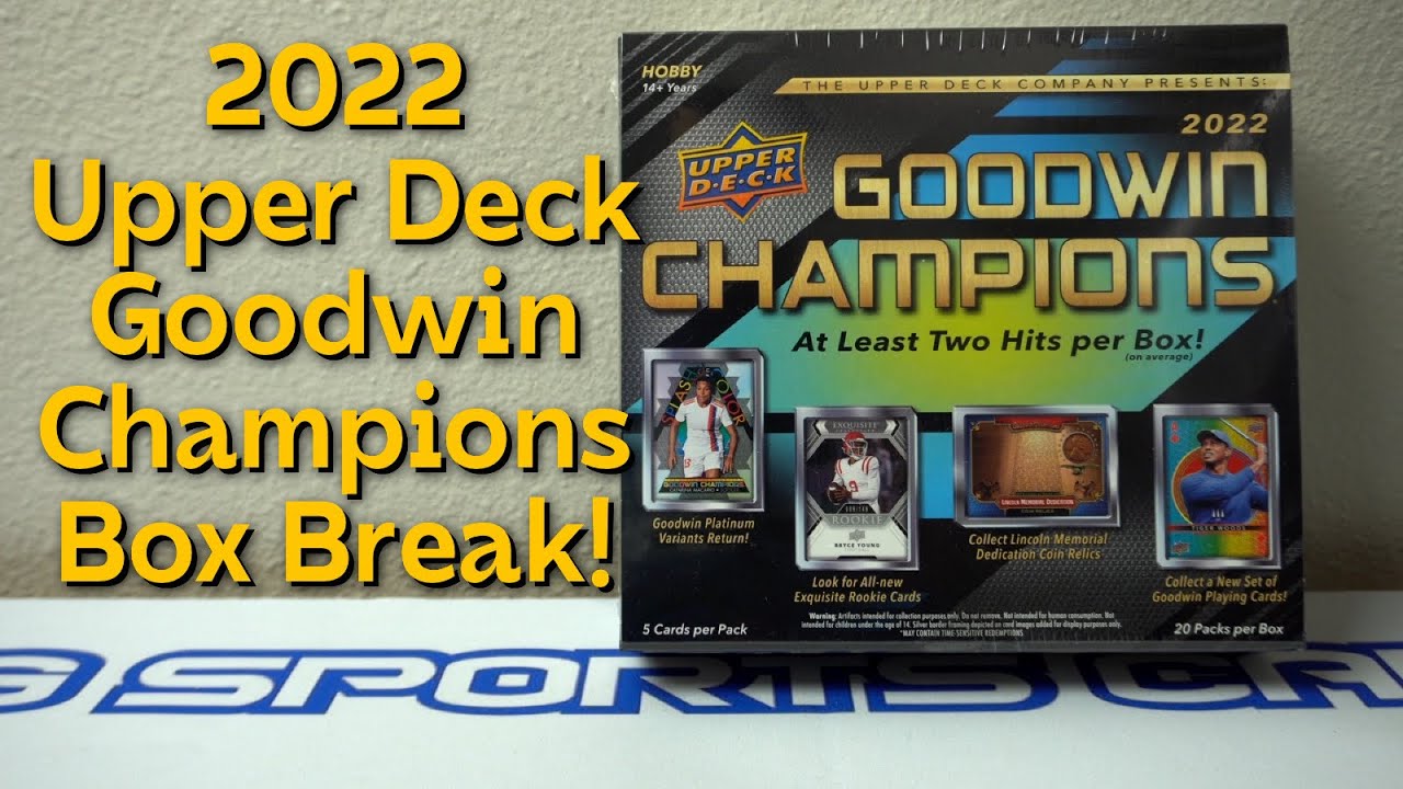 2022 Upper Deck Goodwin Champions Box Break!