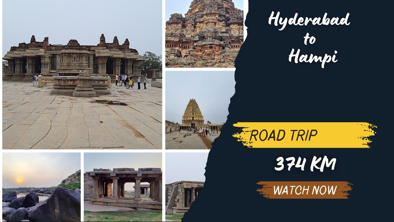 Hyderabad to Hampi Road Trip | Scenic Drive & Travel Guide #hampi #roadtrip #unescoworldheritage