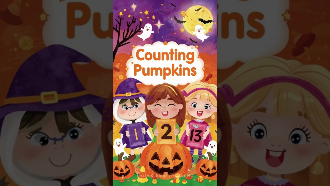 Counting Pumpkins 🎃 | Learn Numbers 1–10 with Cute Ghosts & Candy Corn | Fun Halloween Math for Kids