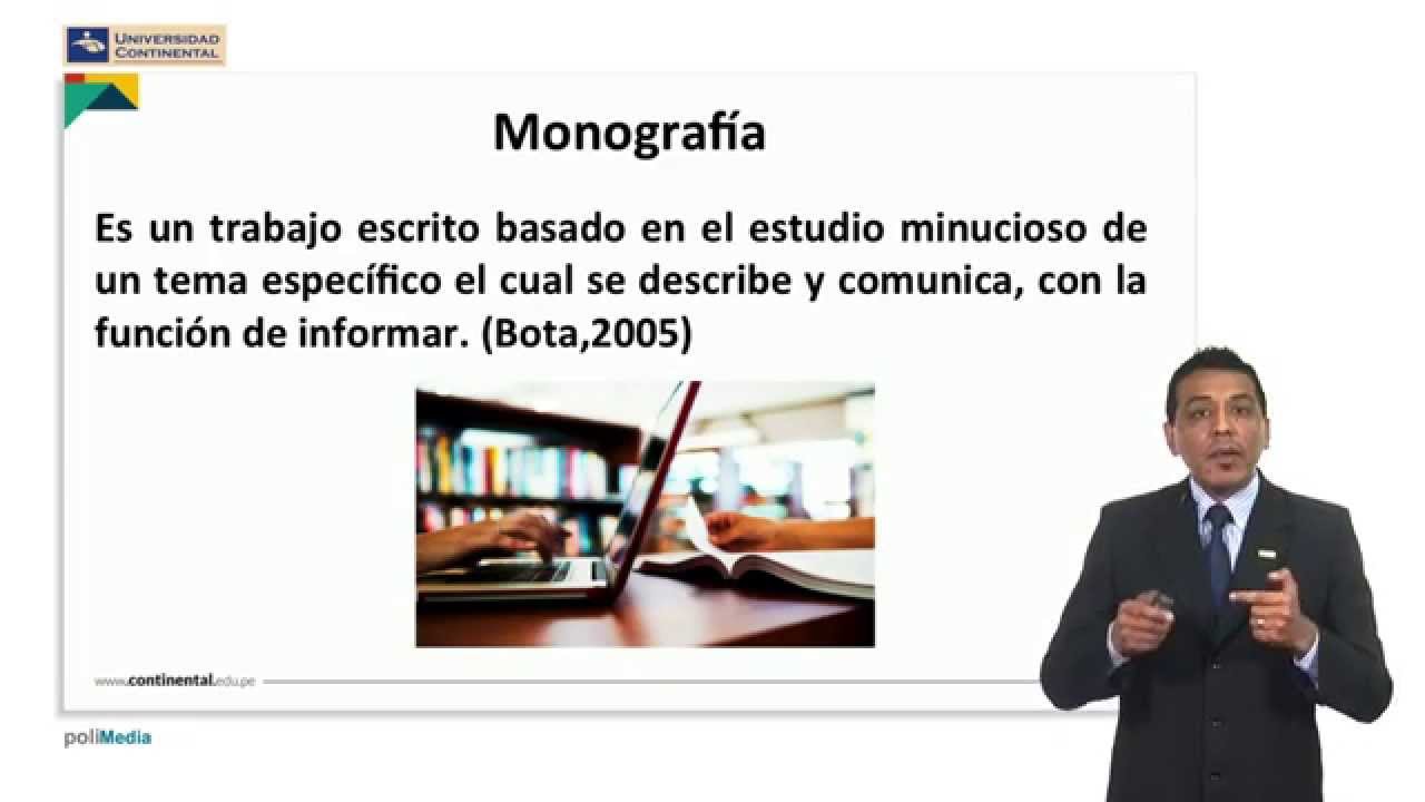 Estructura de la monografía