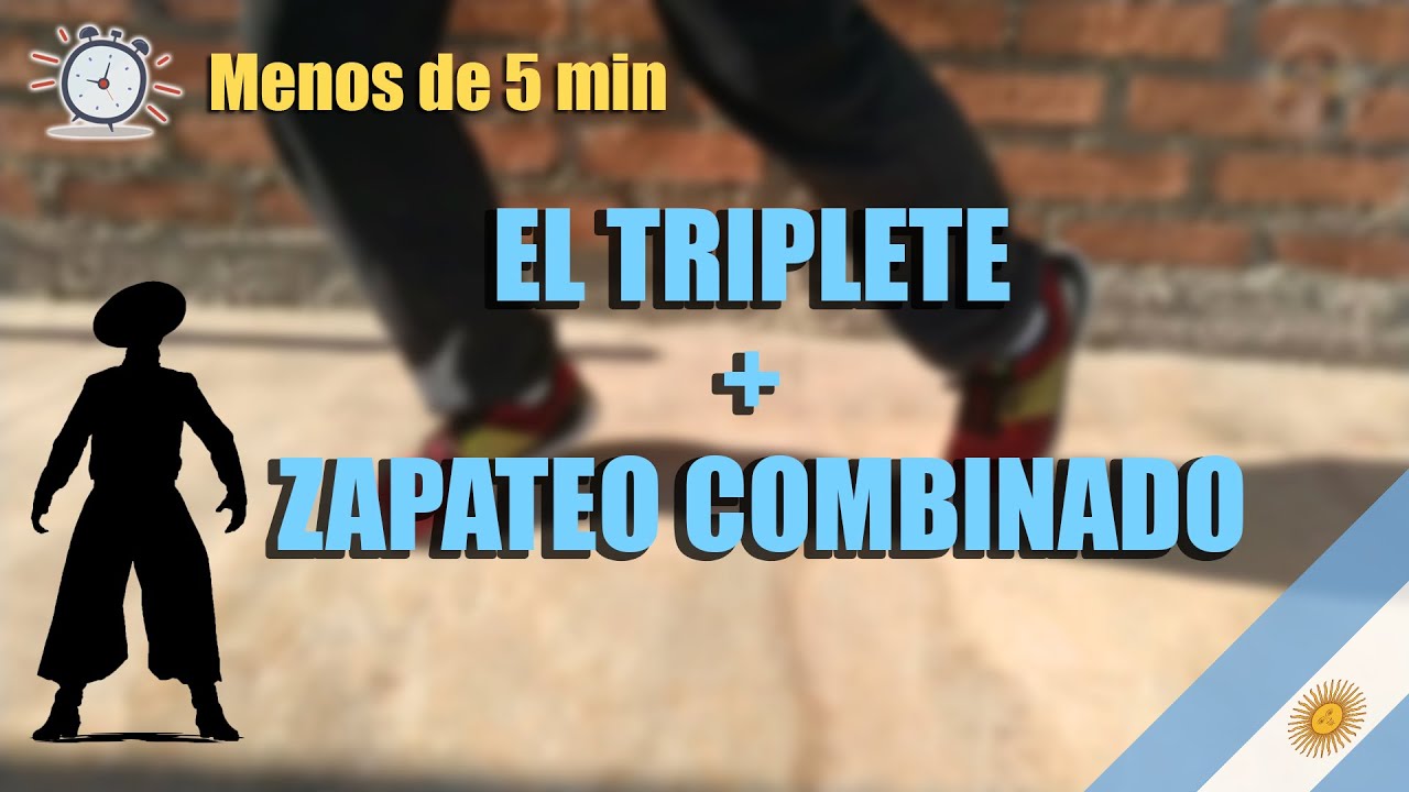 Cómo hacer EL TRIPLETE y combinarlo con el ZAPATEO BÁSICO 🔥 APRENDÉ a zapatear en menos de 5 MIN 🕛