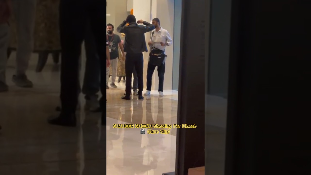Caught on Camera! Shaheer Sheikh shooting for Hisaab 🎬 | Viral Short