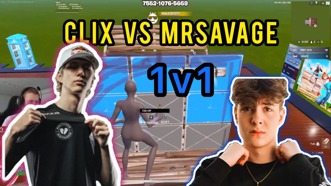 Clix Vs MrSavage 1v1 *Build Fights*