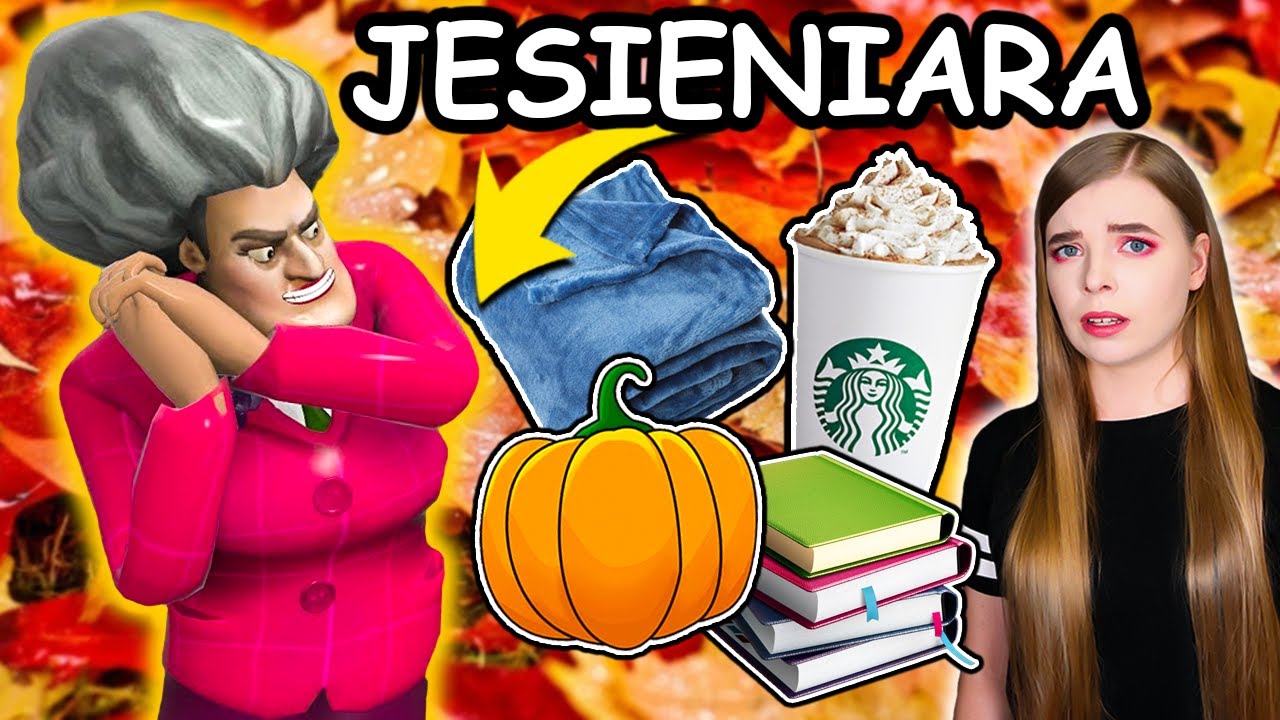 Straszna Nauczycielka jest JESIENIARĄ 🍁! Scary Teacher 3D #31