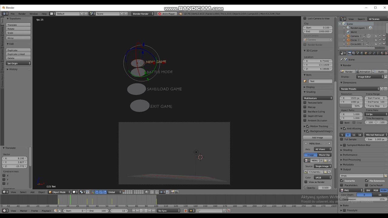 In Making of Jazz Jackrabbit 3D Main Menu(First Attempt).