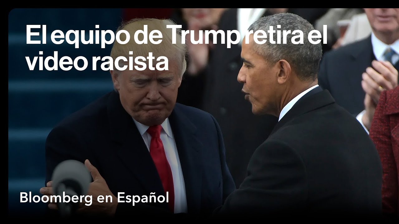 El equipo de Trump eliminó un video racista sobre Barack y Michelle Obama