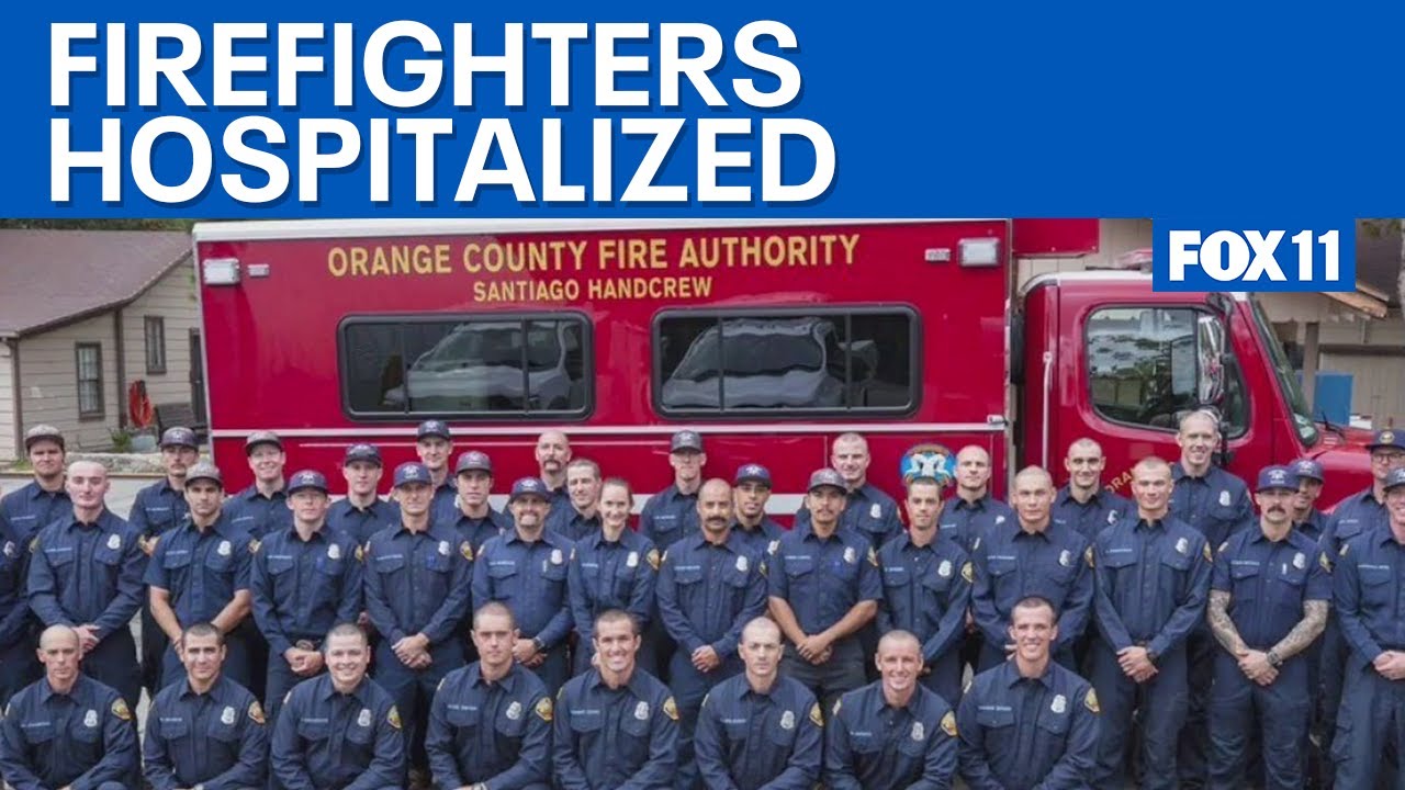 Orange County firefighters remain hospitalized after rollover crash