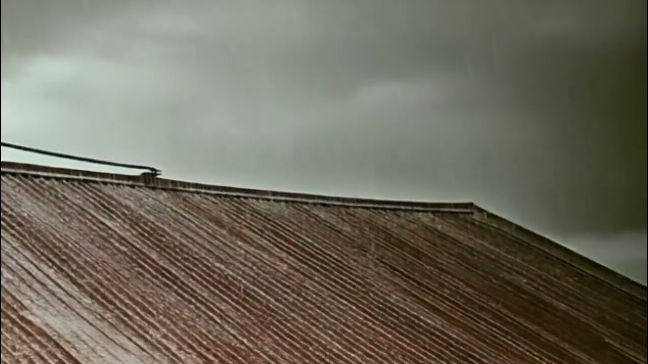 Rain Sounds White Noise – Heavy Rain on Tin Roof