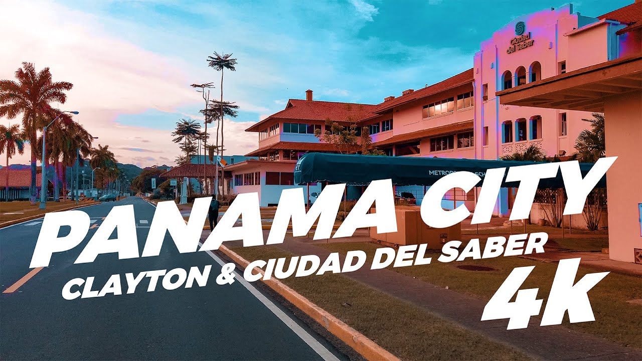 Panama City 4K. Former United States Army South headquarters Clayton and Ciudad del Saber.