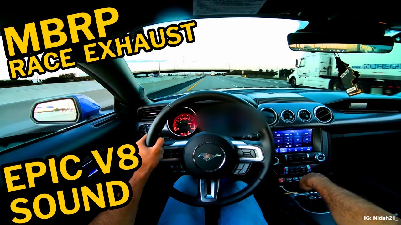 MBRP RACE EXHAUST MUSTANG GT 5.0 V8 (НЕРЕАЛЬНЫЙ ЗВУК!!)