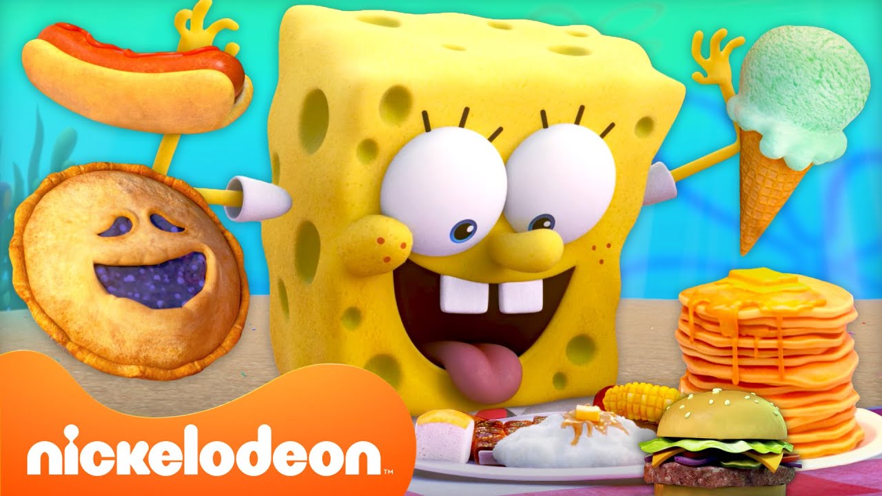 Kamp Koral | Alles wat SpongeBob EET in Kamp Koral! | Nickelodeon Nederlands