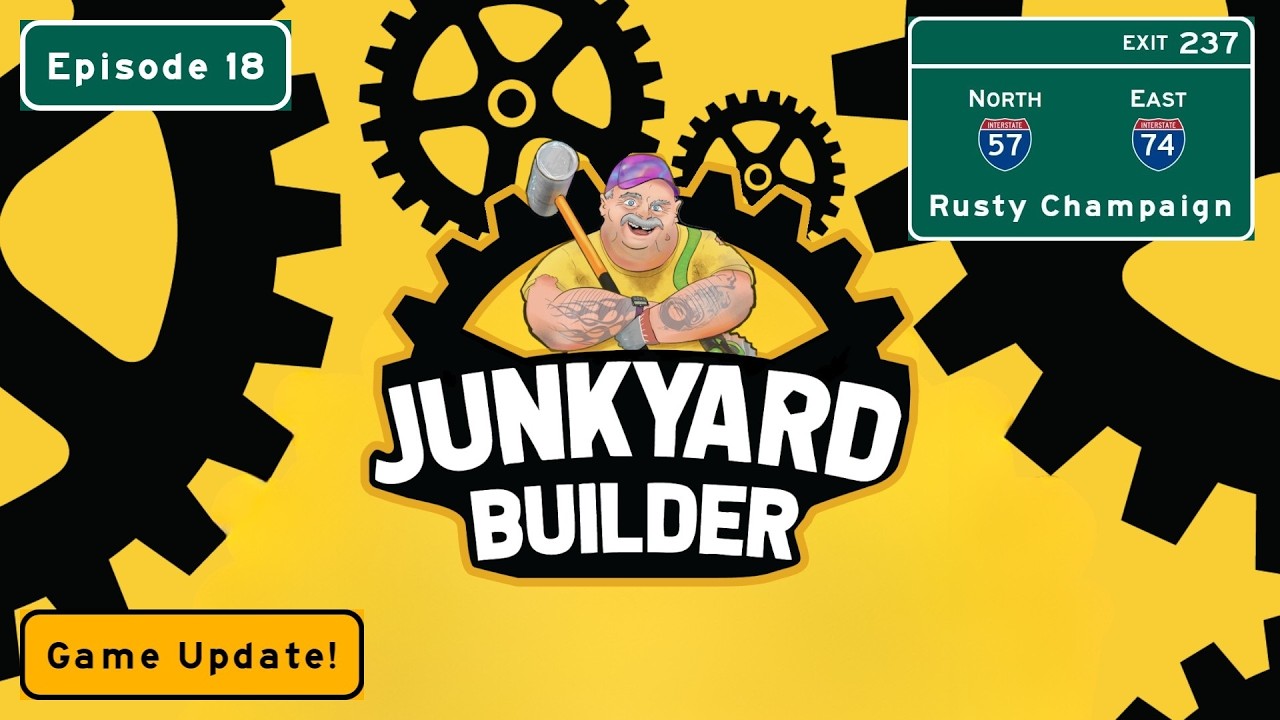 We Have a Forklift Now... and It's AWESOME! Junkyard Builder UPDATE Episode 18