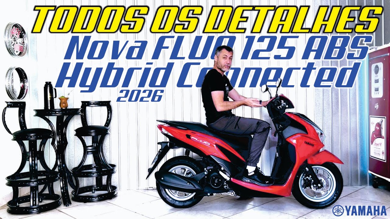 Nova Yamaha FLUO ABS Hybrid Connected Em Detalhes | Tudo Que Você Precisa Saber #yamaha #fluo125