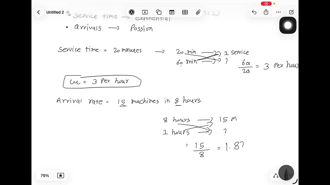 Queuing theory example no : 3