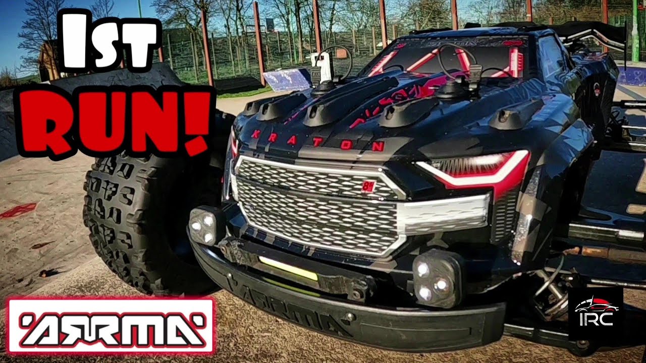 1st RUN! Arrma KRATON 8S EXB with V2 RTR 2023 electronics 🔥🔥 SKATEPARK BASH! 🚀💥✈ DID IT SURVIVE?? 🤔