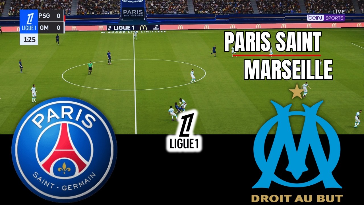 PARIS SAINT-GERMAIN vs MARSEILLE Ligue 1 2026 Full Match Simulation/Prediction PES 26 Gameplay