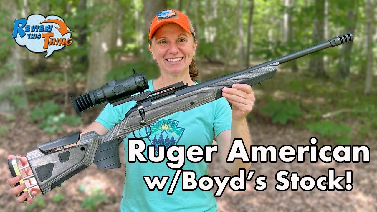 *СМОТРЕТЬ* Первые выстрелы и прицеливание Ruger American Boyd's.