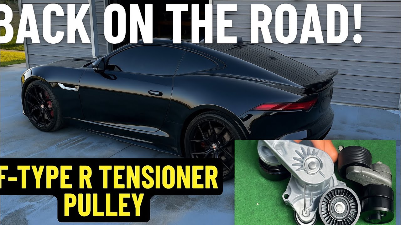 Jaguar F-Type R — установлен новый натяжной ролик (проскальзывания больше нет!)