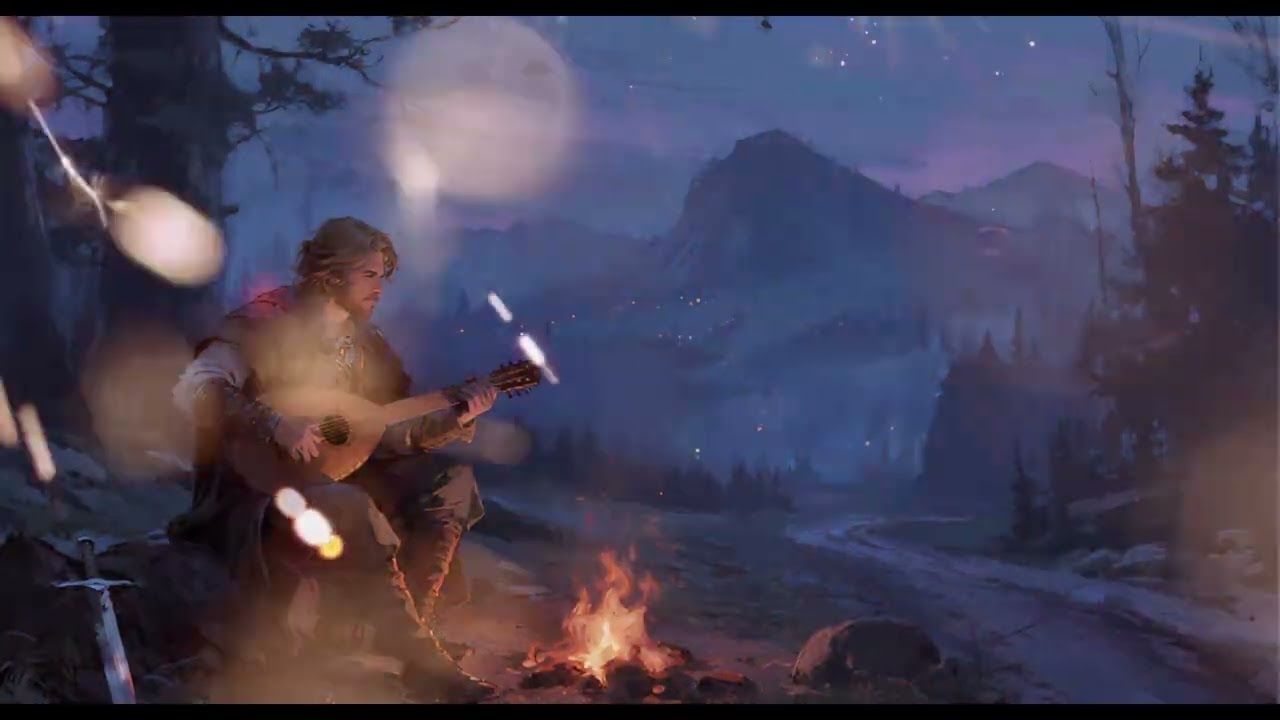 Strings of the Lower Roads | Dark Fantasy Acoustic Bard Song - V1