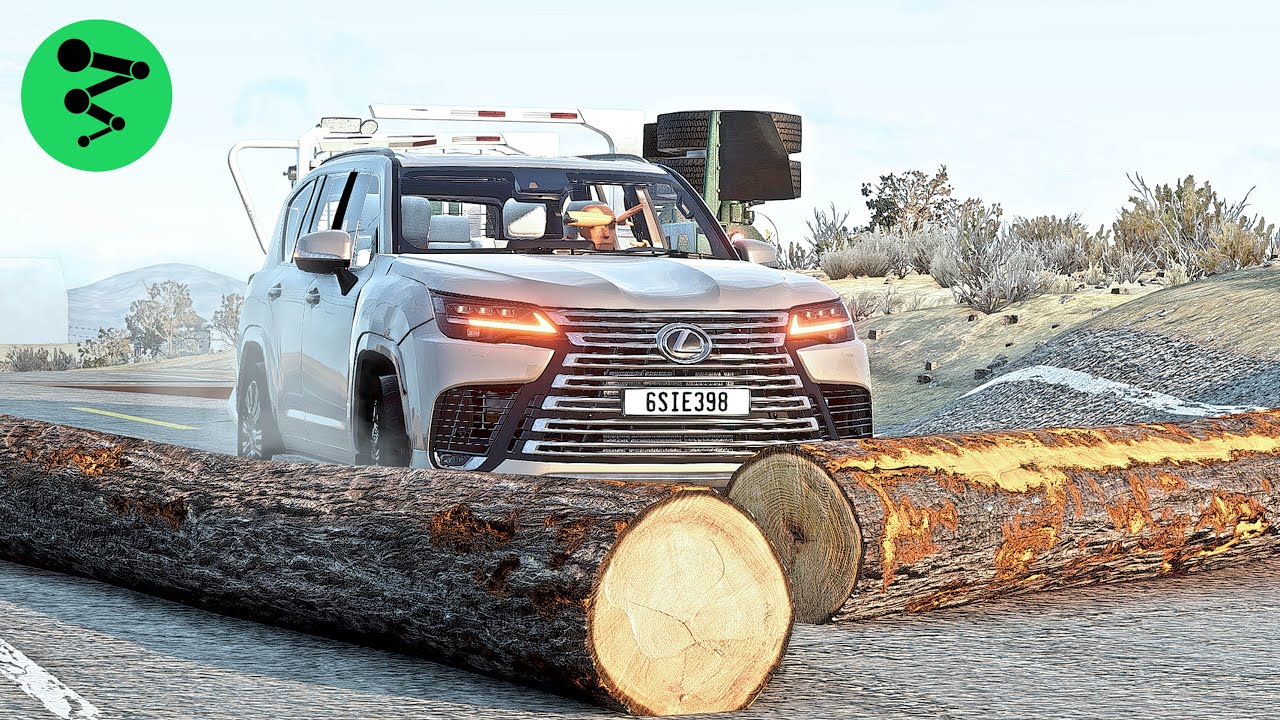 Dangerous Objects on The Road #6 - BeamNG.Drive