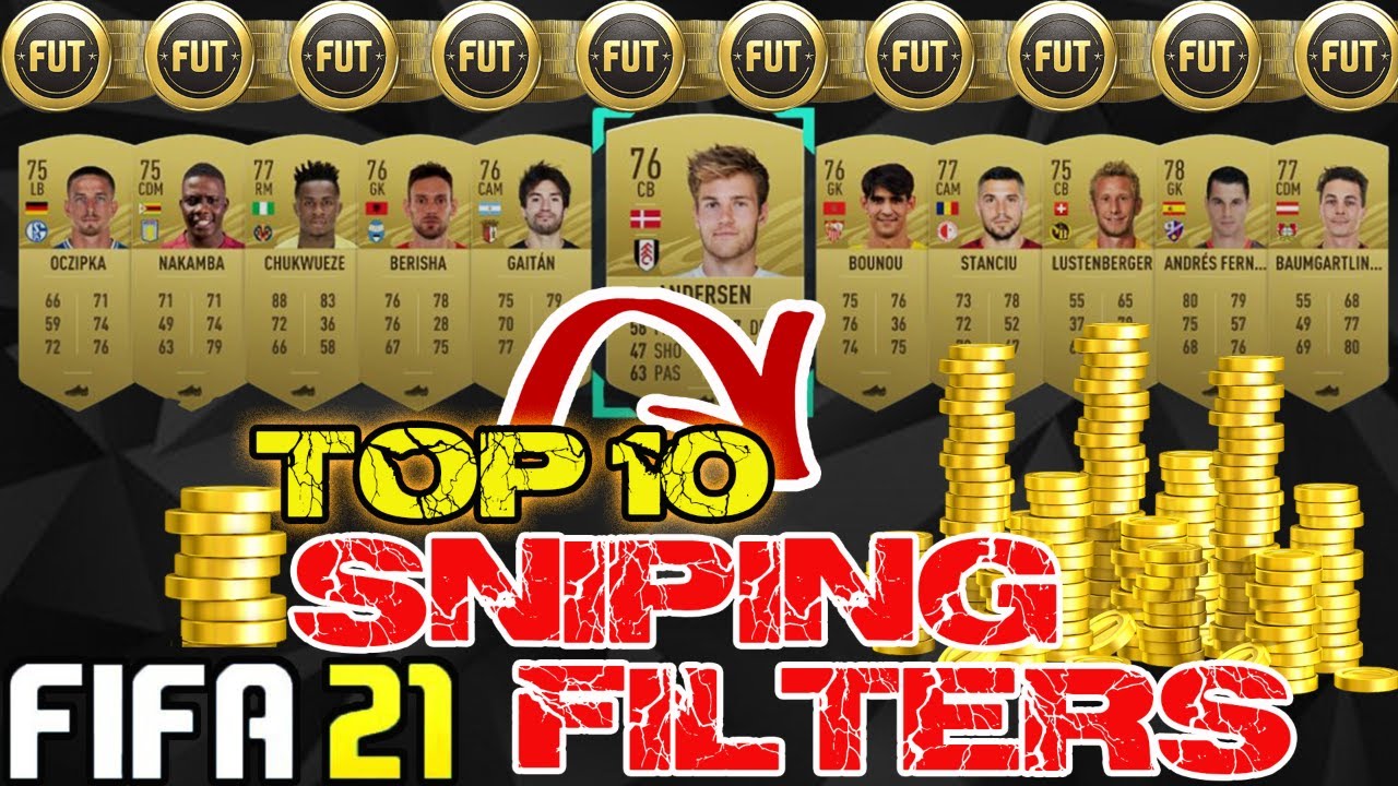 FIFA 21 TOP 10 SNIPING FILTERS RIGHT NOW, INSANE PROFITS/ INSANE MASS BIDDING FILTERS