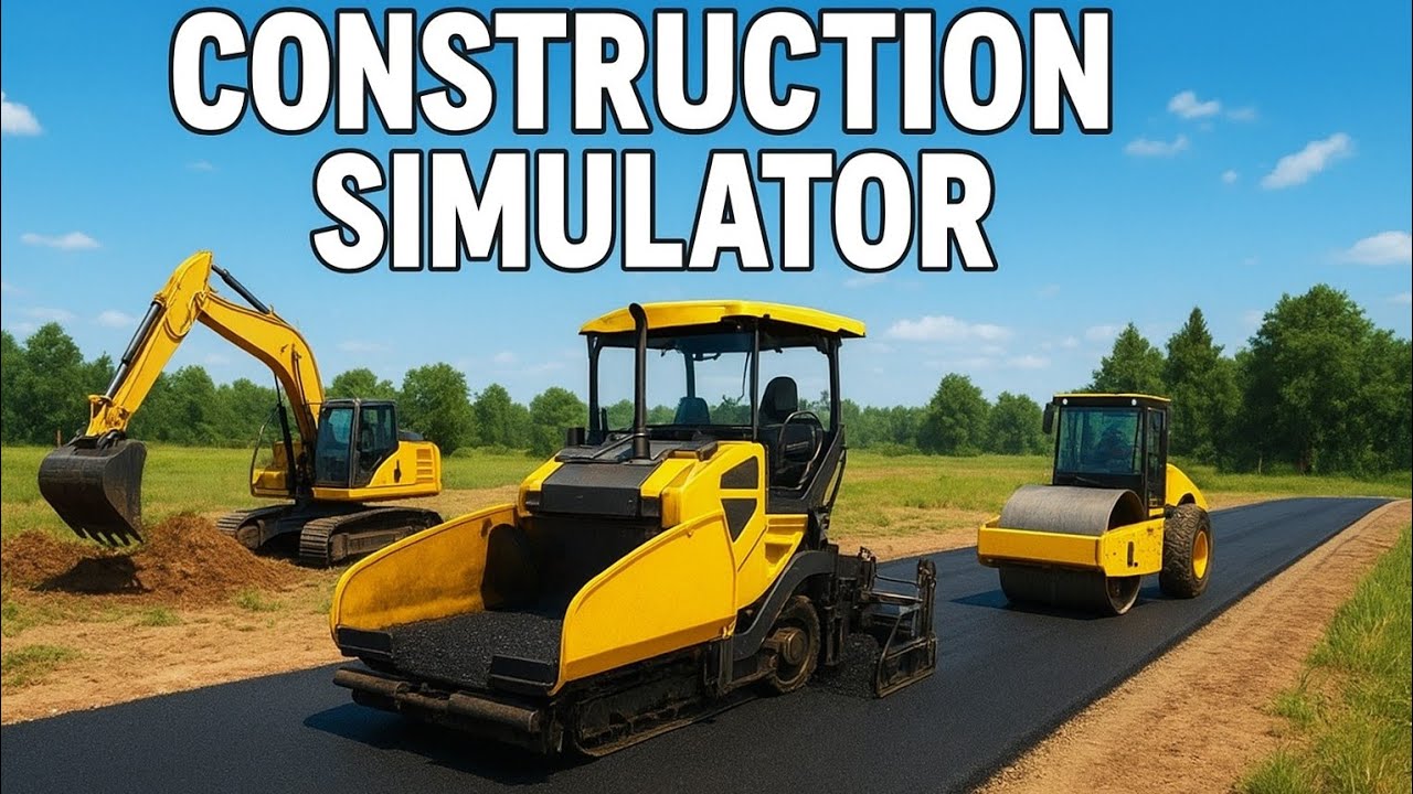 Heavy Machines Paving A Mega Road | Construction Simulator