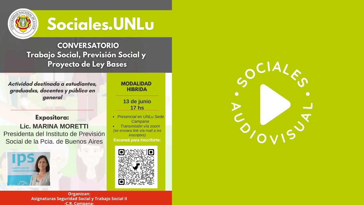 Conversatorio Trabajo Social, Previsión Social y Proyecto de Ley Bases