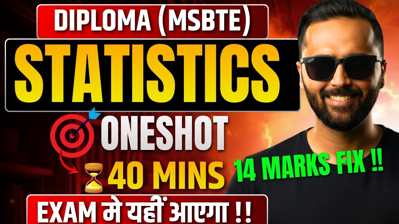 STATISTICS One Shot | 40 Mins में पूरा Chapter | 14 Marks FIX !! | Exam में यही आएगा | Pradeep Sir