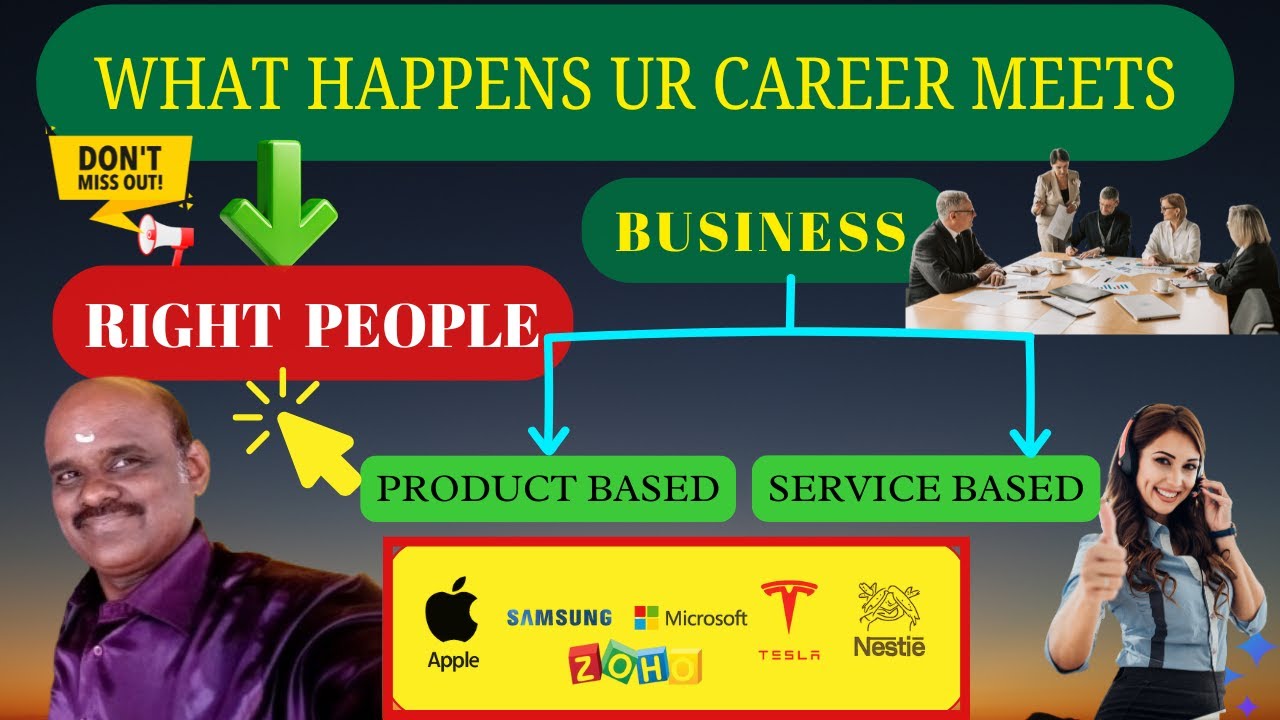 Career Vs Business Vs Job explained in Tamil | Sai Solay Academy | Product based Vs Service based |