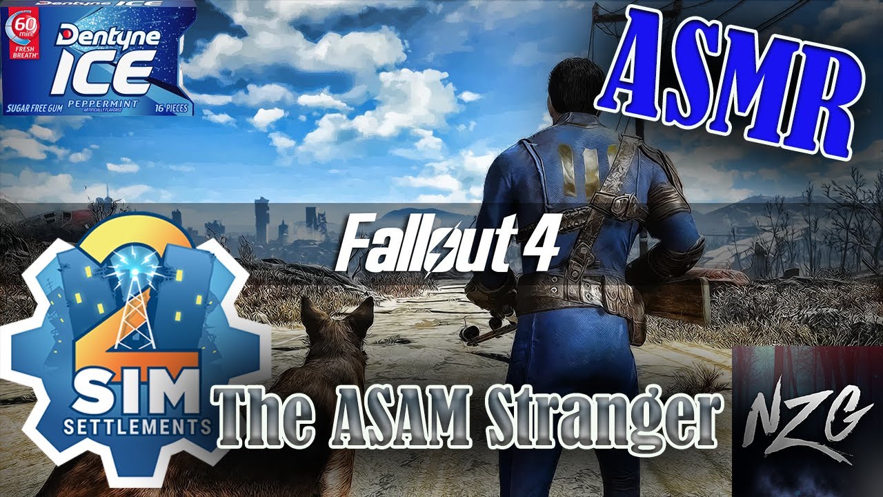 ASMR Fallout 4 Sim Settlements 2 The ASAM Stranger | Relaxing😴 | Gum Chewing 🍬 Whisper 💤