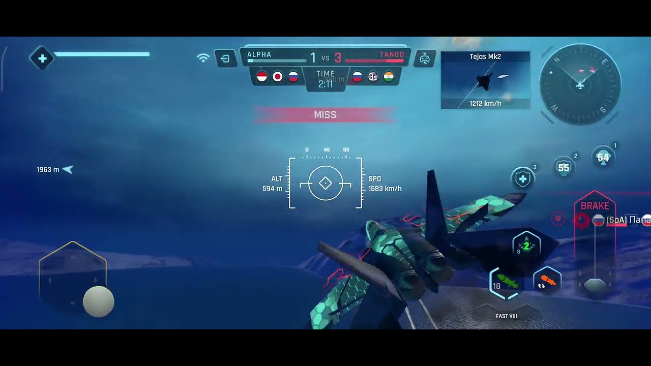 Sky Warriors Gameplay F-22 V-S Tejas Mk2 Full Decal @skywarriors8512 #skywarriors 