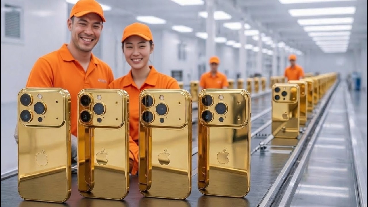 Inside the $10,000 Gold iPhone Factory 🏭💎 – How Is This Even Possible?!