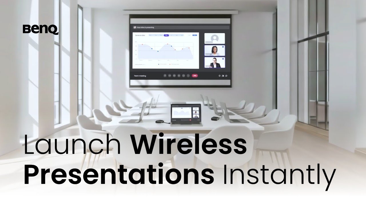BenQ InstaShow Wireless Presentation System | Launch Wireless Presentations Instantly with One Tap