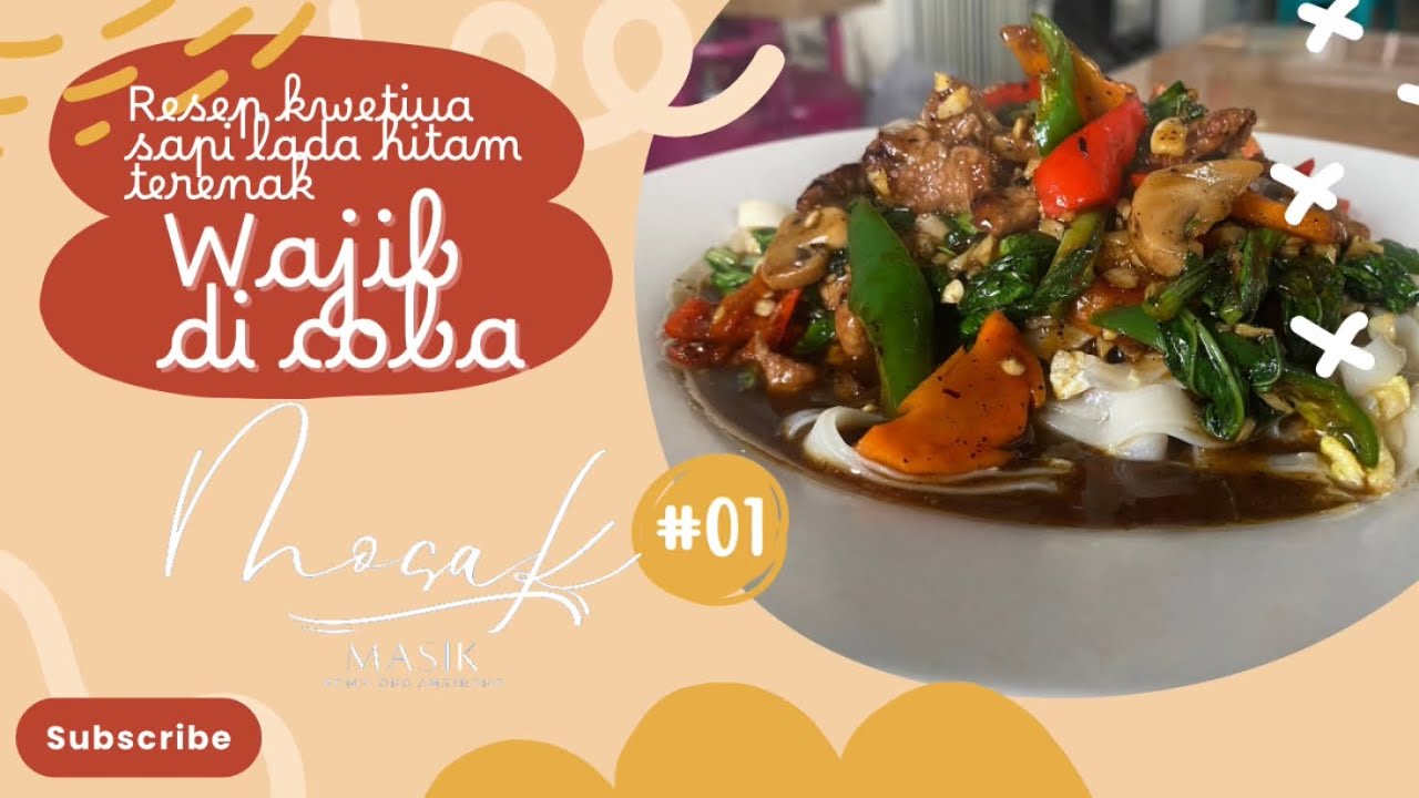 Resep kwetiua saapi lada hitam terenak, Wajib di coba!!!