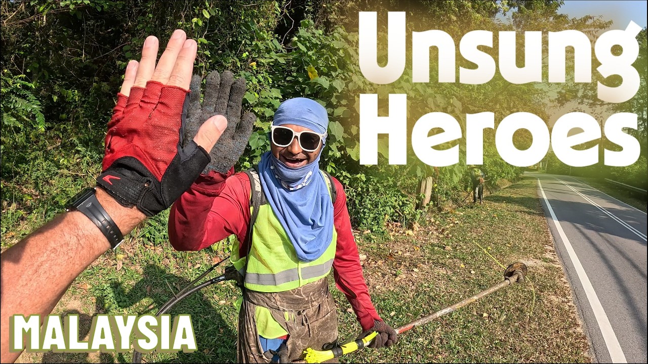 Why I Changed My Route Across Malaysia (And Found a Giant Temple, a Lumber Yard, & Road Crews)