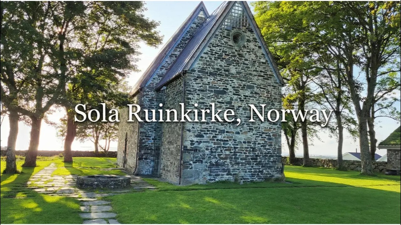 A Calm, Sunny Spring Day in Norway, Sola, Ruinkirke