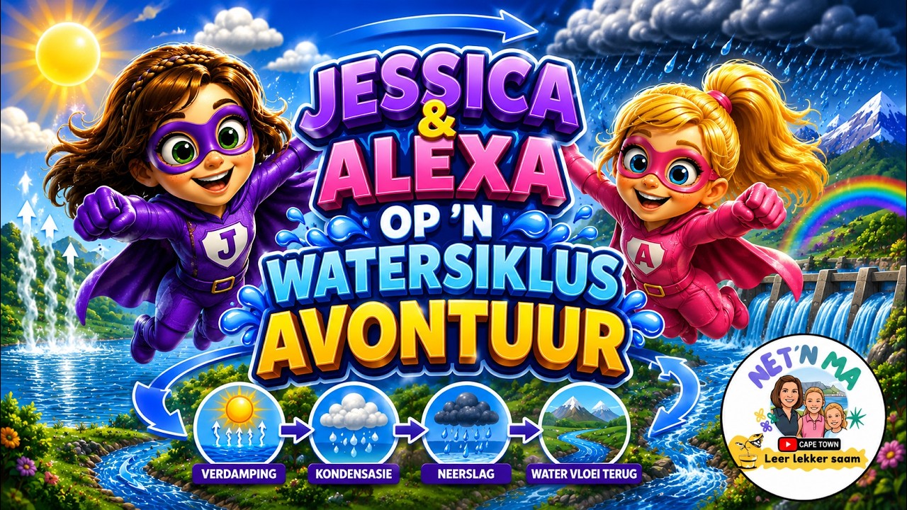 Leer die Watersiklus vir Kinders Maklik met 'n liedjie -Net 'n Ma
