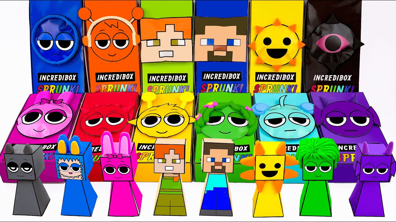 💖Paper DIY💖 Making Incredibox SPRUNKI BLIND BOX Unboxing | How To Make by Mr.Blind Bag ASMR