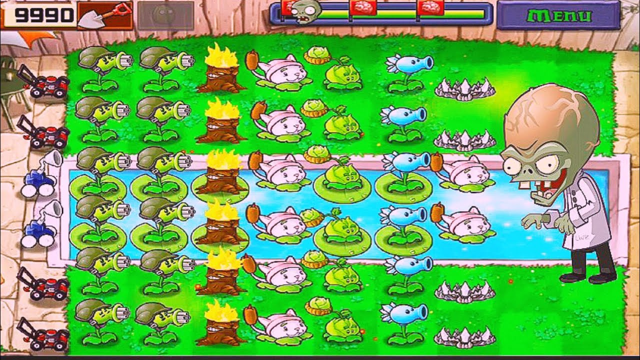 Plants Vs Zombies | Adventure Pool | Level! 5&6 Completed Gameplay Full HD 1080p 60fps