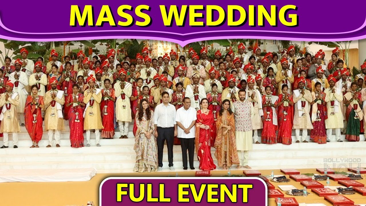 Ambani Family Organised Mass Wedding | Full Wedding UNCUT Video | Neeta, Mukesh, Akash, Shloka, Isha