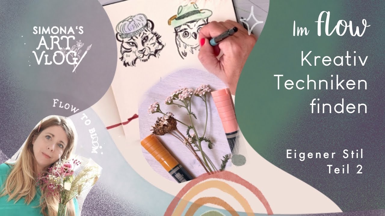Geniale Kreativmethode - Find your Style Part 2  #artvlog #slowliving   #artstudiovlog